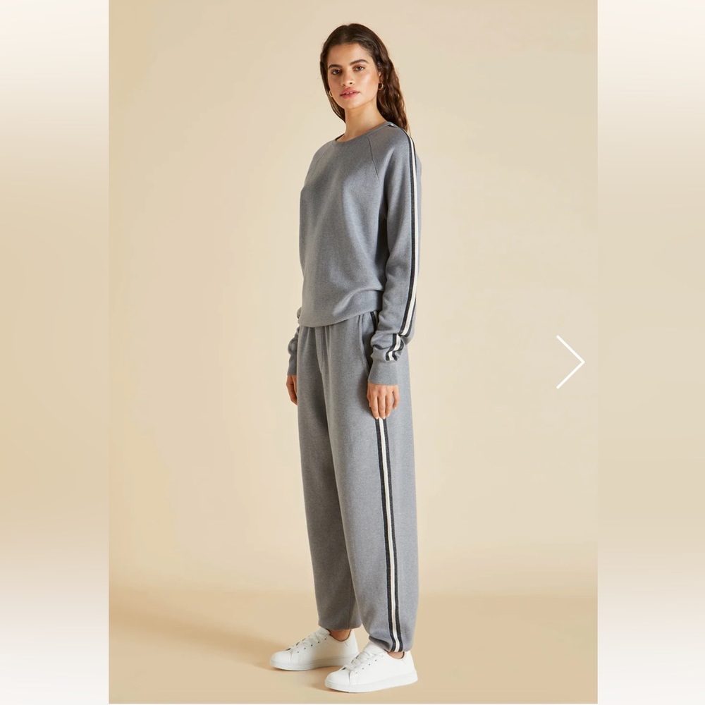 MISSY LONDON SILK-CASHMERE TRACKSUIT